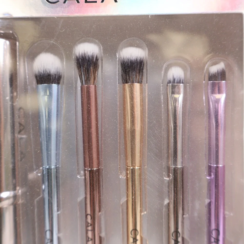 CALA Eye Need It Essential Eye Kit 5pc. Metallic Makeup Brush Set + Travel Case